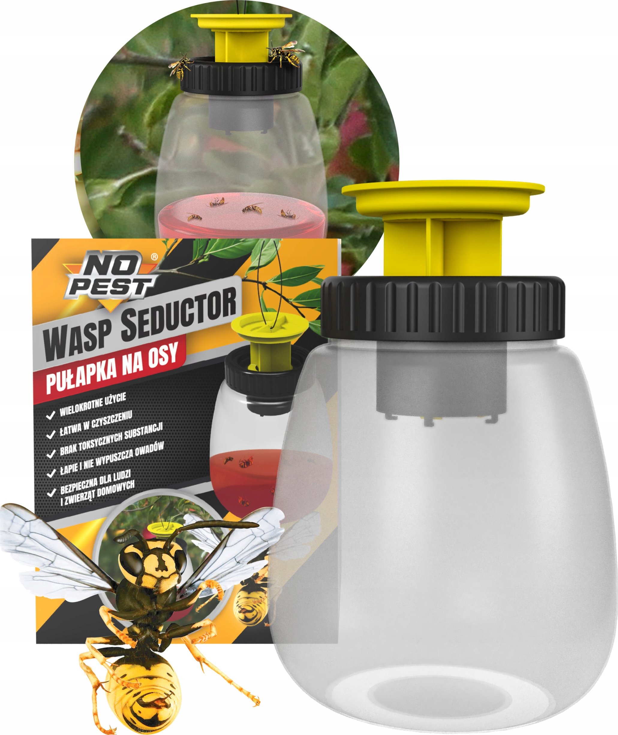 Pułapka na Osy Owady do Wyłapywania Os Przeciw Osom Wasp Seductor – Skuteczna ochrona przed owadami