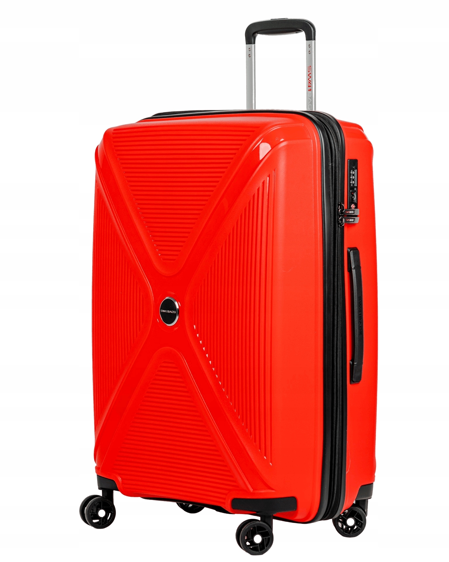 Średnia walizka SwissBags Cross-Box 67 cm czerwony – Idealny towarzysz podróży