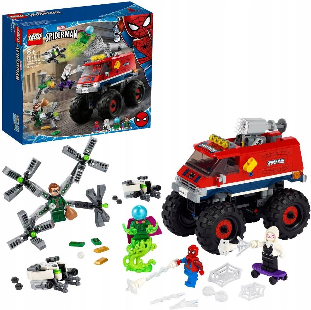 LEGO Monster truck Spider-Mana vs Mysterio 76174 Płeć Chłopcy Dziewczynki