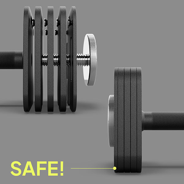 ZIPRO Hantla z regulacją obciążenia 24 kg