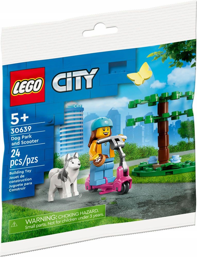LEGO City 30639 Wybieg dla psów i hulajnoga – Rozpocznij przygodę z kreatywnym budowaniem