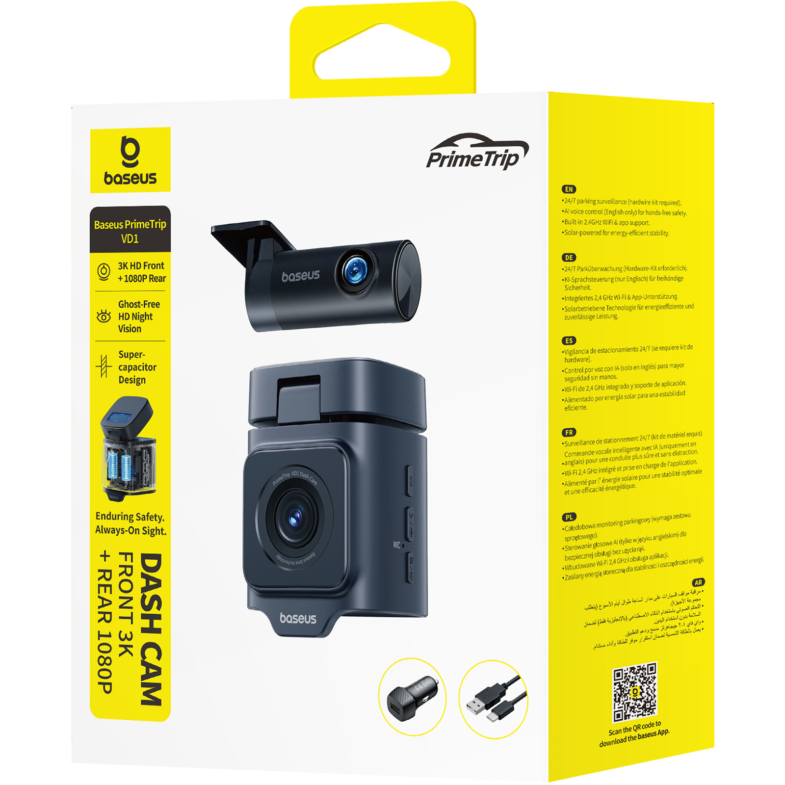 Wideorejestrator Baseus PrimeTrip VD1 Pro – Twoje oczy na drodze