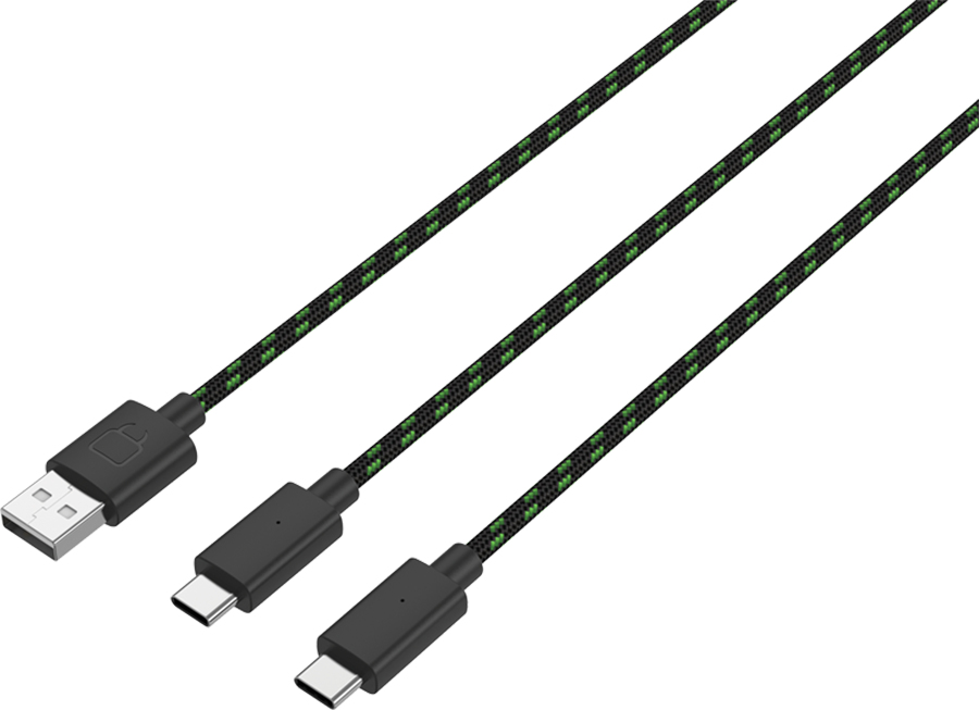 Elastyczny kabel 3 metry – Ładuj jednocześnie dwa akumulatory