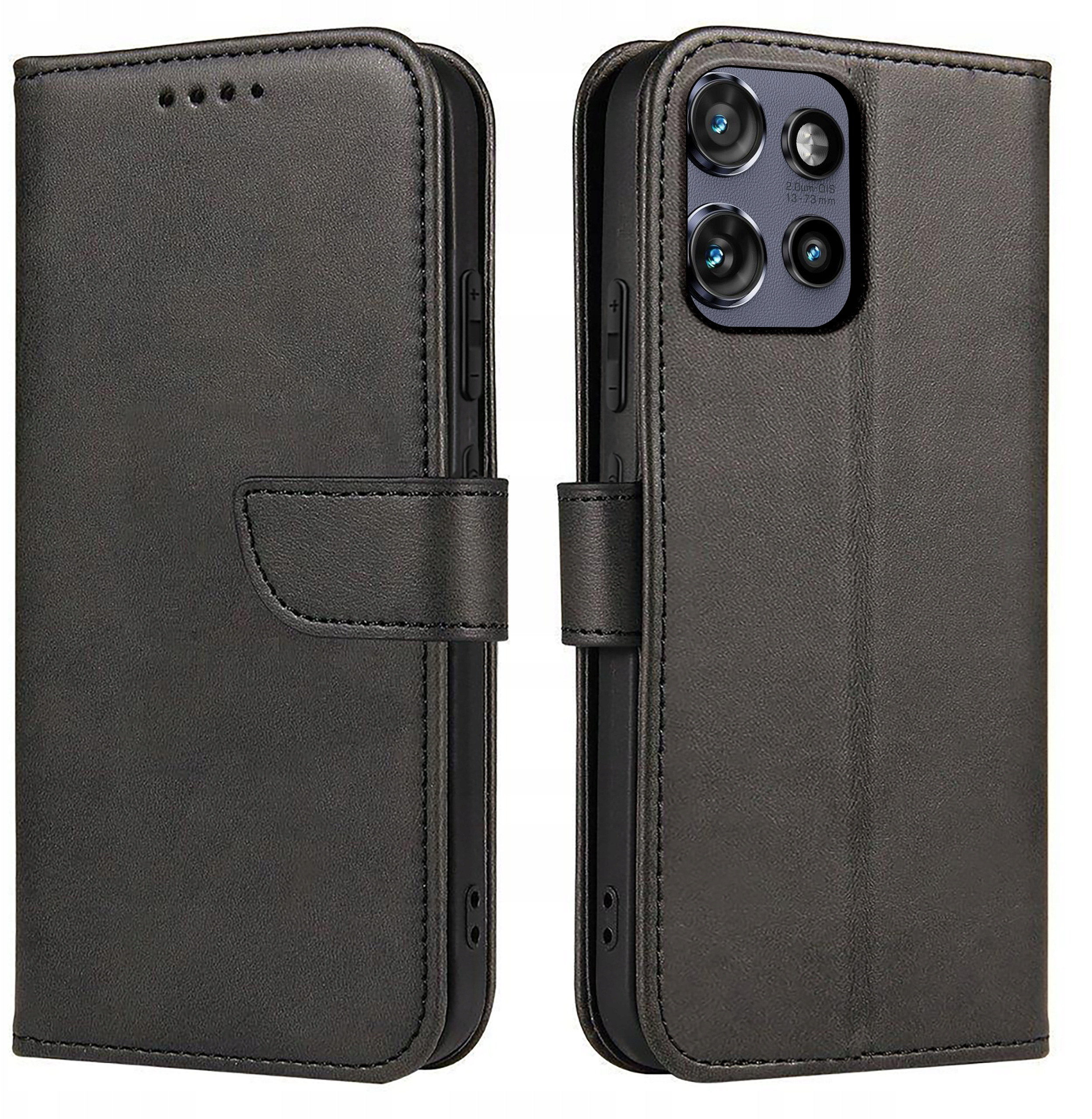 Etui do Motorola EDGE 50 Neo – Skórzane PORTFEL SKIN CASE + Szkło 9H
