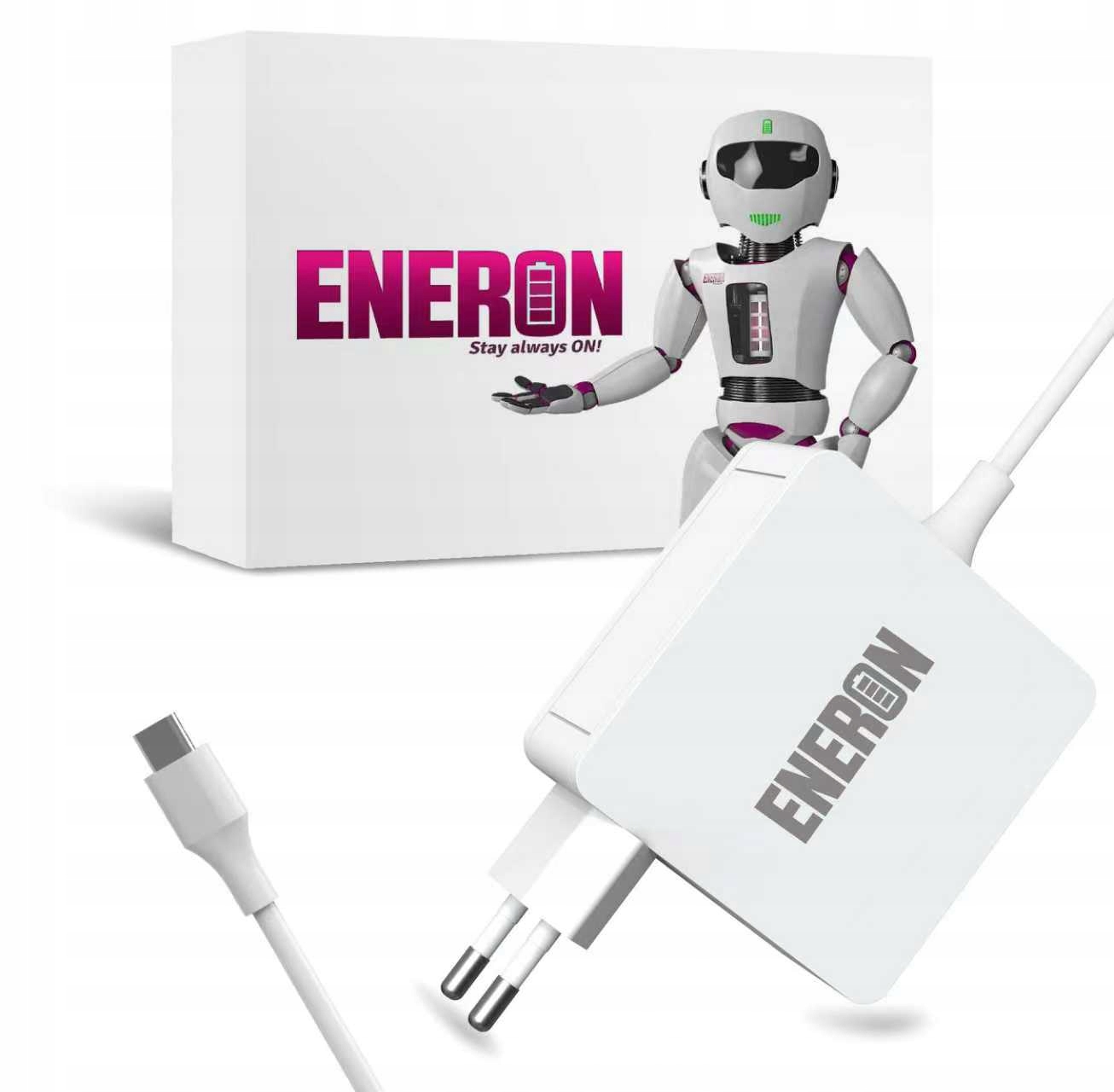 Uniwersalny Zasilacz ENERON 65W USB-C GaN Slim – Wydajność i mobilność w jednym