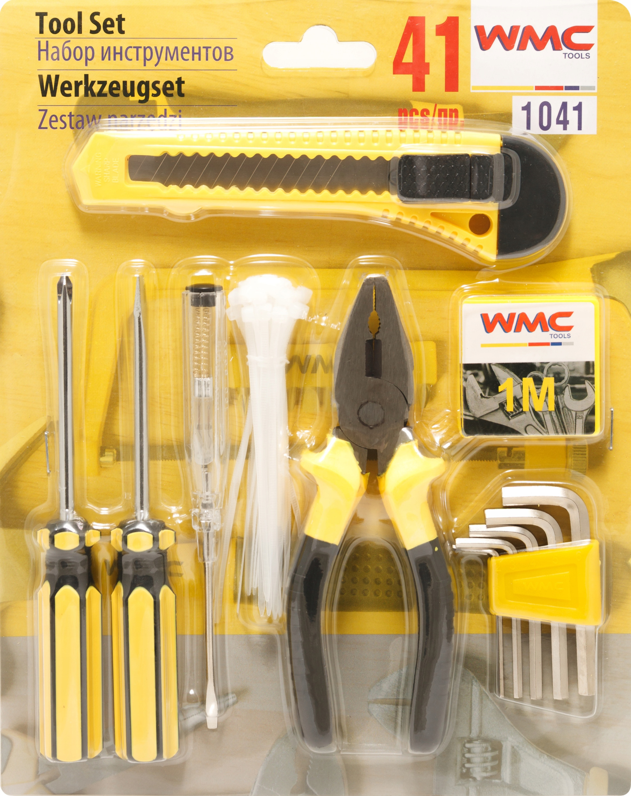 Zestaw narzędziowy TOOL SET 1041 41PCS – Idealny do domu i ogrodu