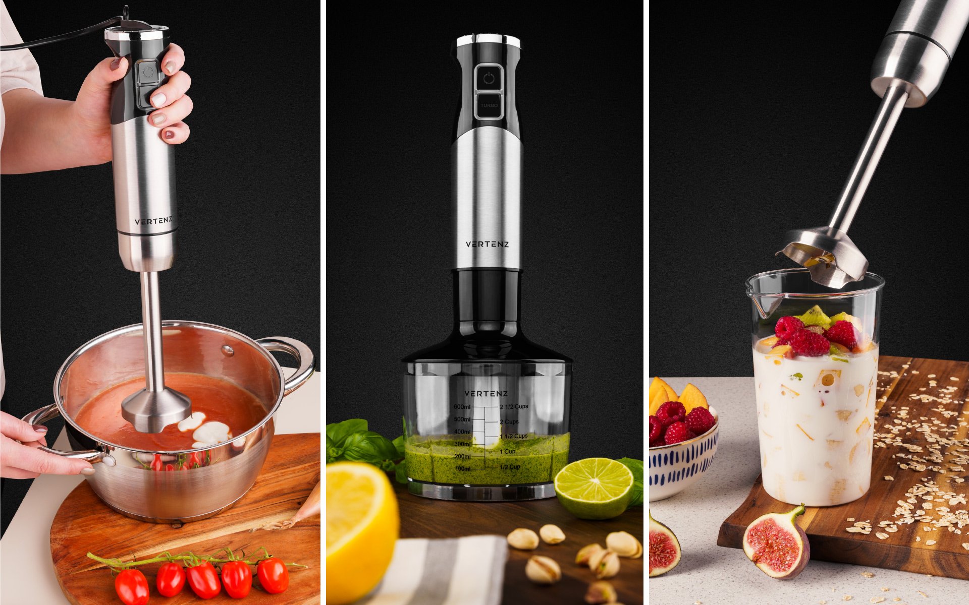 Przykłady zastosowania blender Vertenz Titan 50