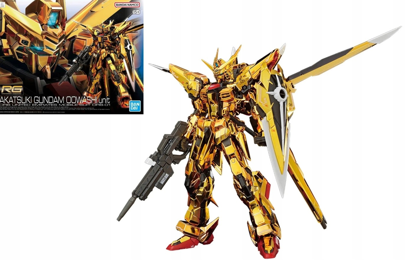 RG 1/144 AKATSUKI GUNDAM OOWASHI UNIT – Model do sklejania dla fanów Gundam