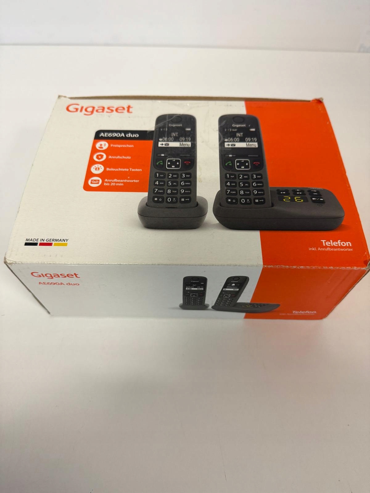 Telefon stacjonarny Gigaset AE690A Duo antracyt – Nowoczesna komunikacja w Twoim domu