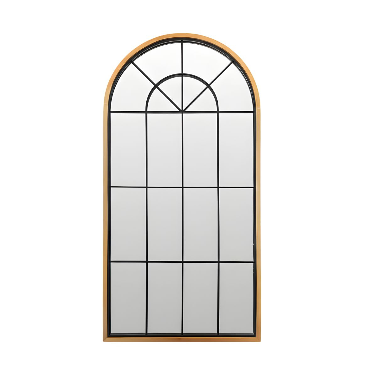 Duże, dekoracyjne lustro wiszące ARCUS, 110 x 56 cm – Elegancja w Twoim wnętrzu