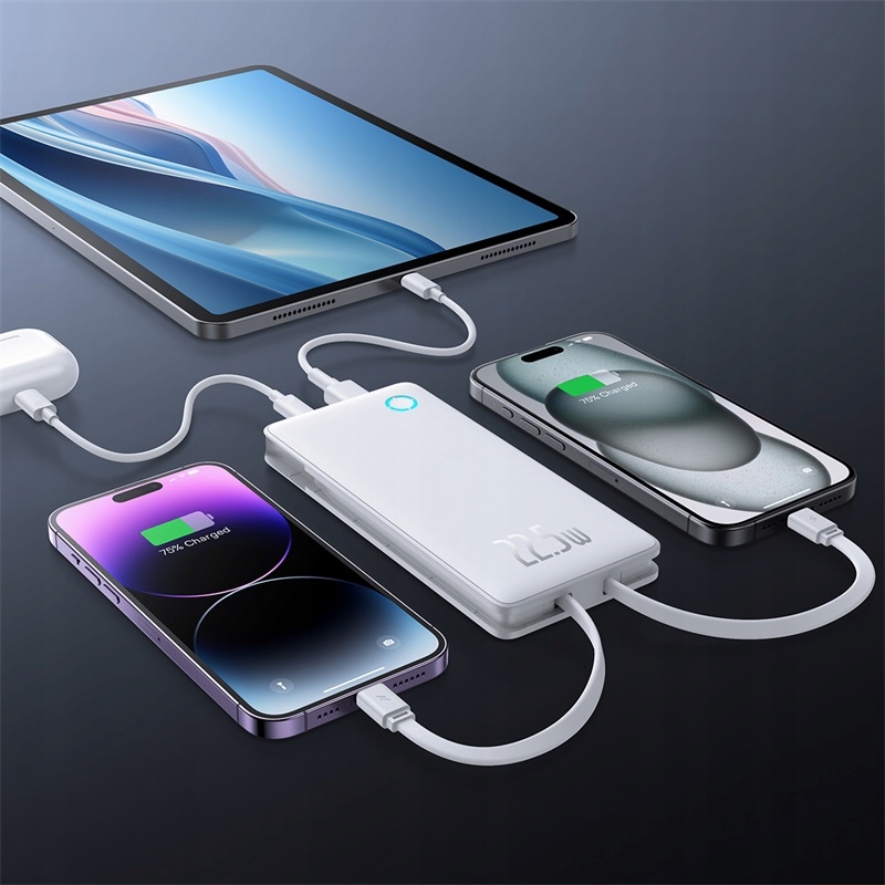 Wbudowane kable USB-C i Lightning – wygoda na wyciągnięcie ręki