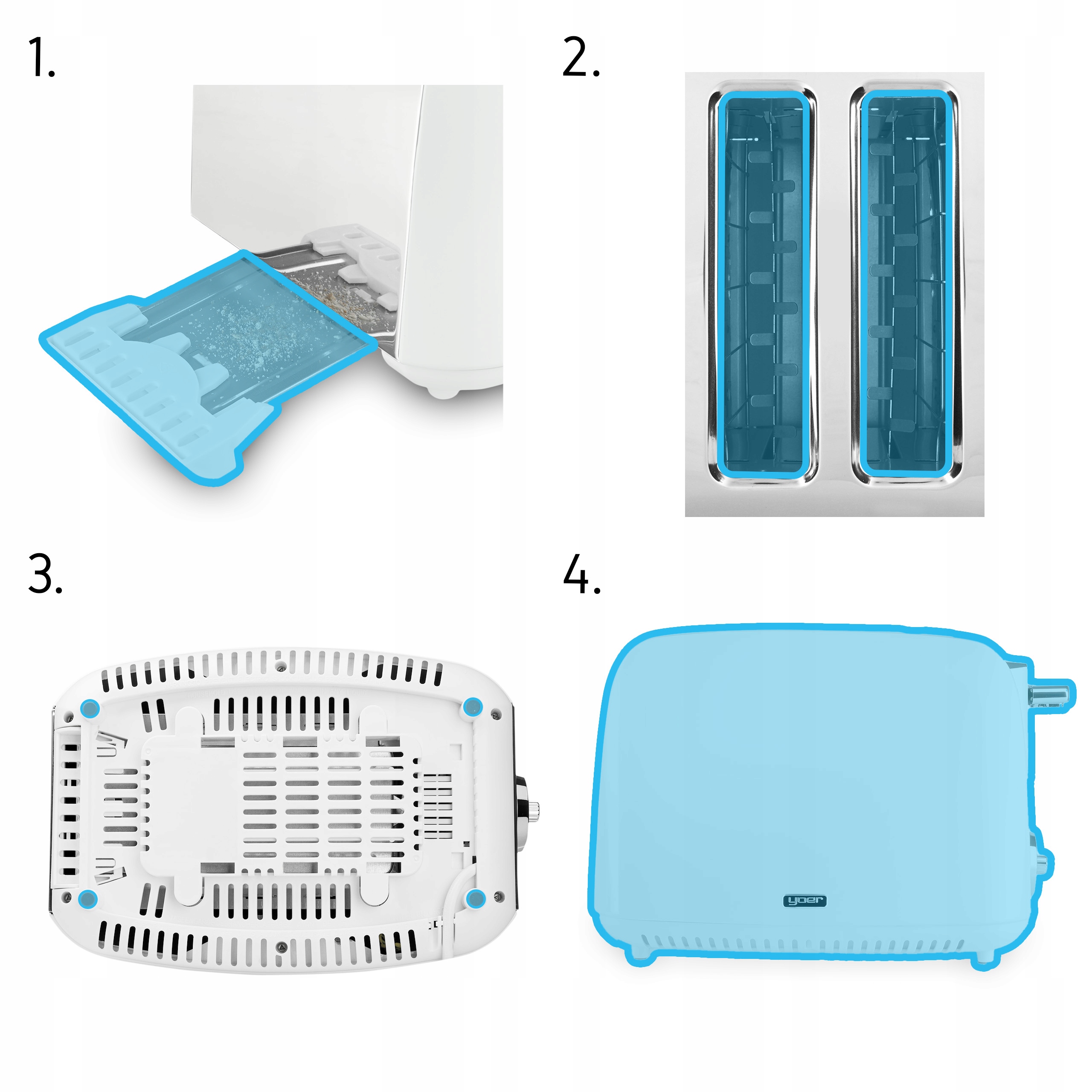 Funkcjonalność 2w1: Toster i opiekacz w jednym