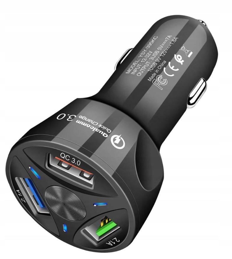 Trzy porty USB z technologią Quick Charge 3.0