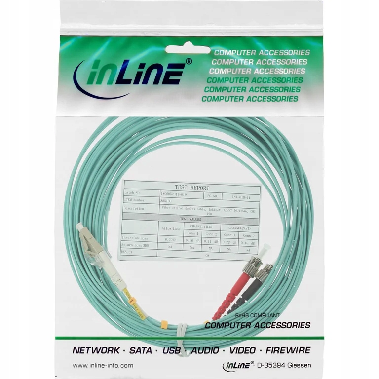 Patchcord światłowodowy LC/ST 50/125µm OM3 10m – Wydajność i niezawodność w sieci