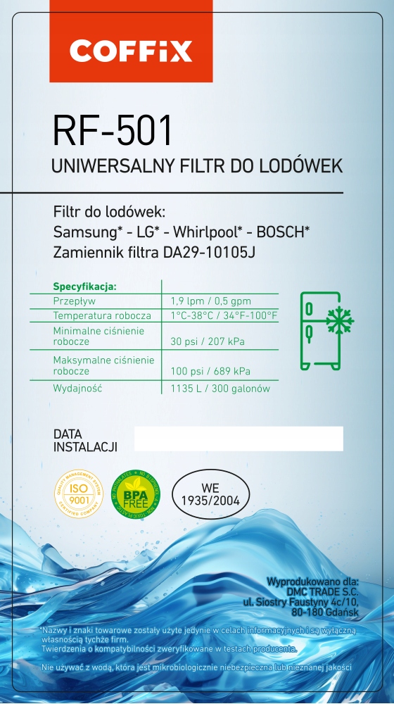 Prosta instalacja filtra RF-501 w kilku krokach