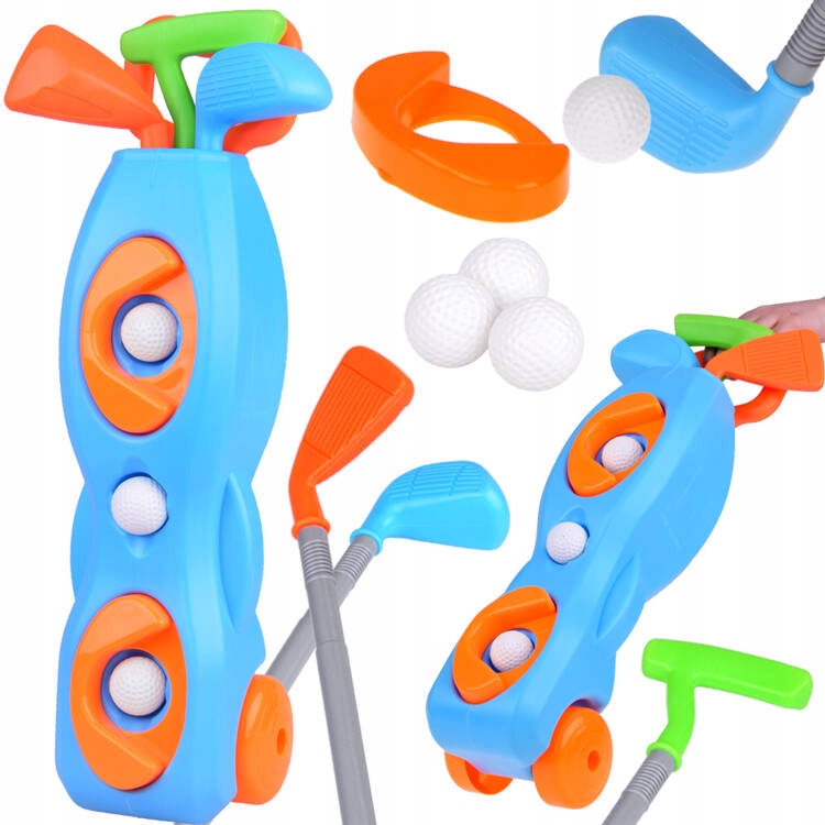 Zestaw do gry w Mini Golfa + stojak na kółkach i akcesoria SP0765 – Doskonała zabawa dla całej rodziny