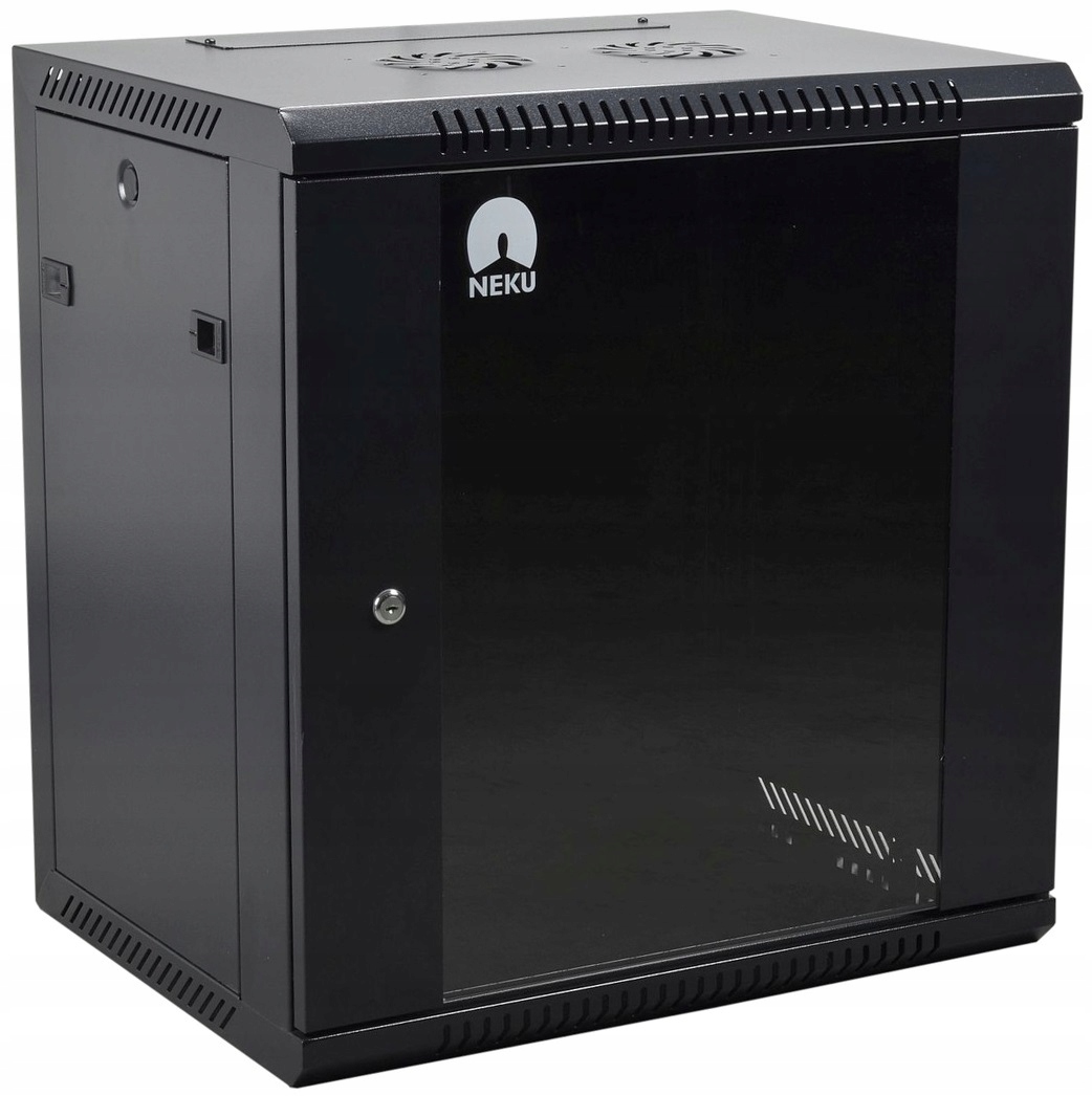 Szafa wisząca RACK 19 cali 12U 450mm czarna NEKU TS BOX – Idealne rozwiązanie dla Twojego sprzętu