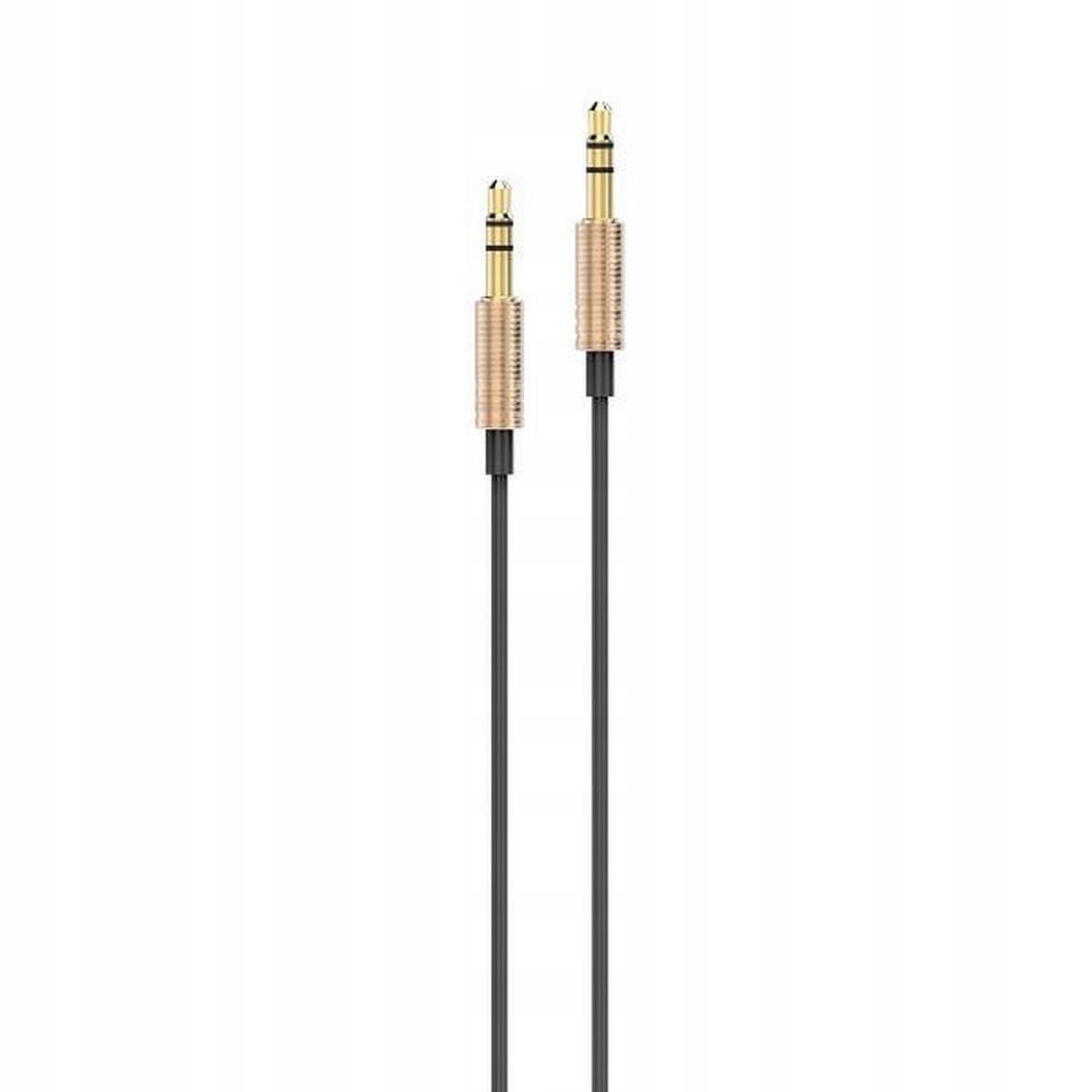 AWEI Kabel AUX-001 jack 3,5 - jack 3,5 złoty/gold – Idealne połączenie dźwięku