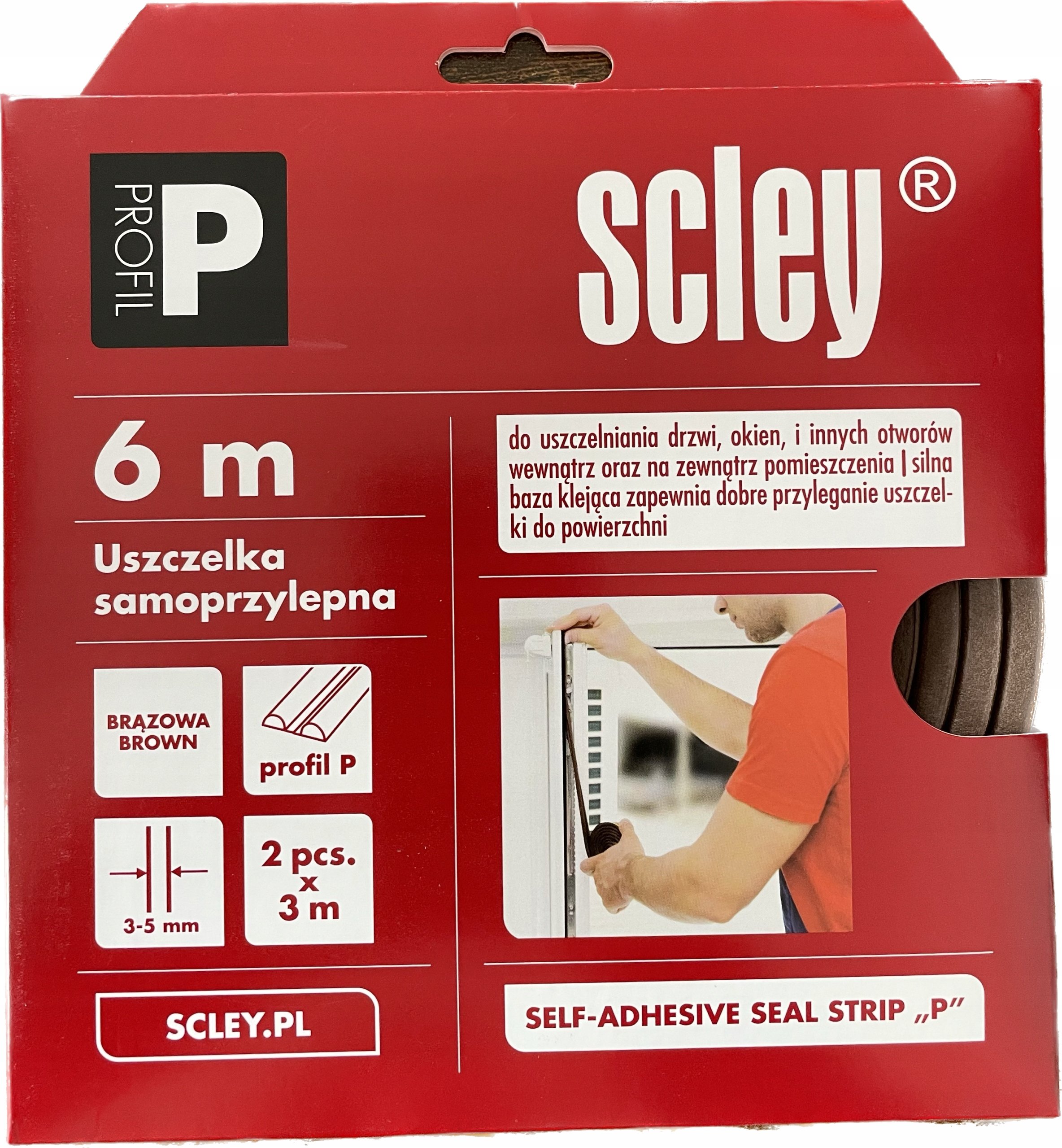 Samoprzylepna uszczelka do okien i drzwi