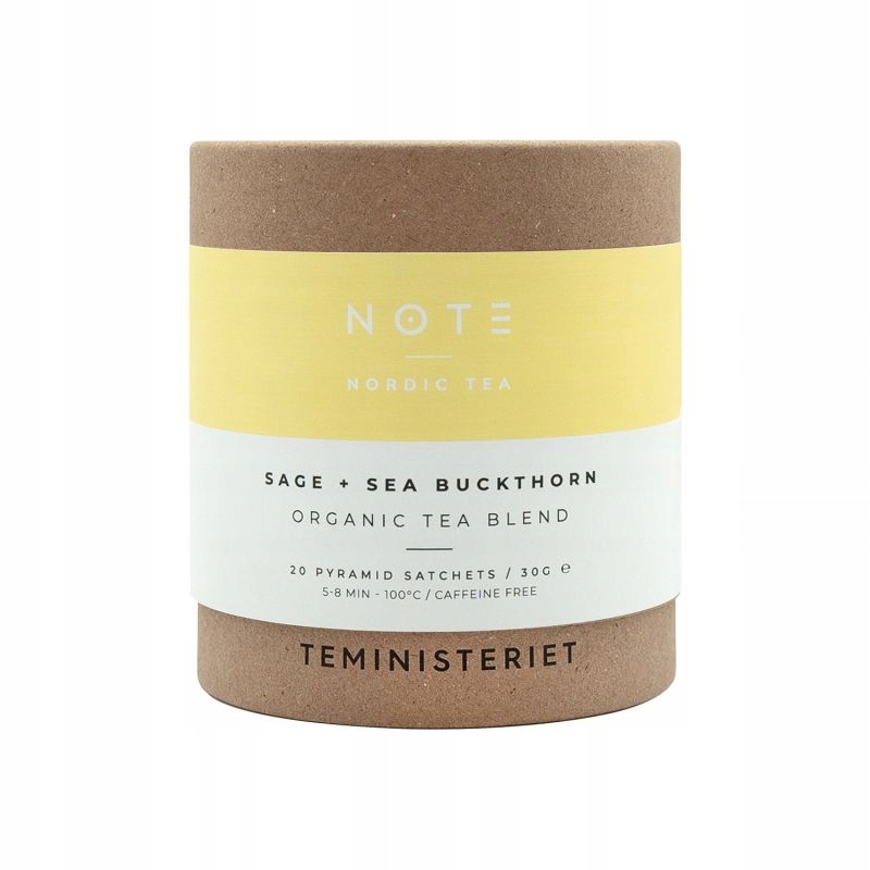 Teministeriet NOTE Sage Sea Buckthorn Organic – Herbata Ziołowa 20 Torebek