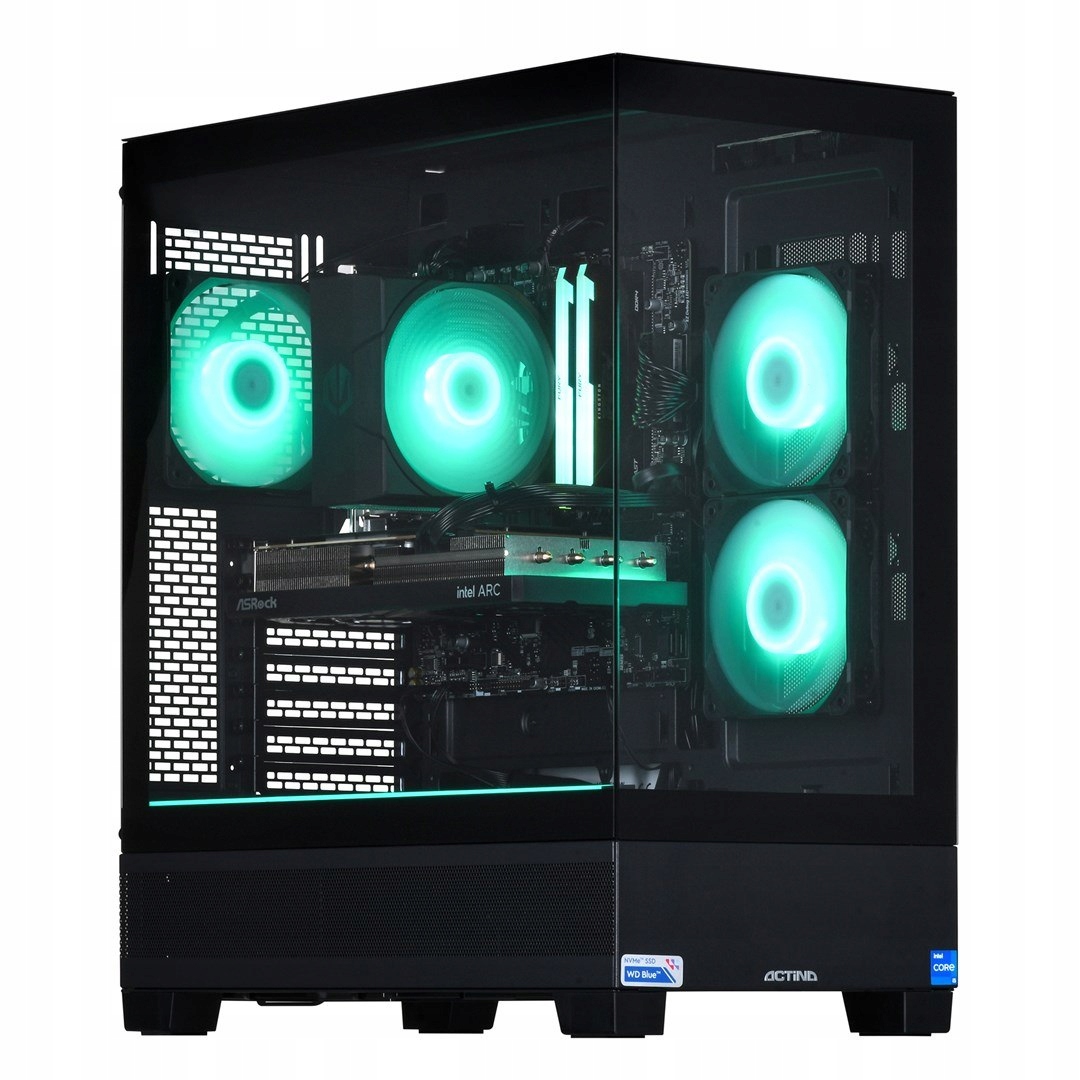 Komputer Actina Actina View 12400F/32GB/1TB/ArcA580/600W – Wydajność i styl w jednym