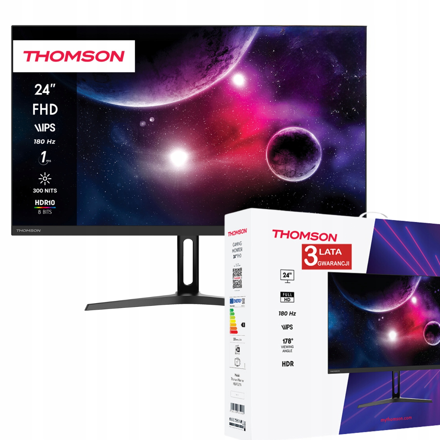 Monitor Thomson M24FG2Y14 – Idealny wybór dla graczy i profesjonalistów