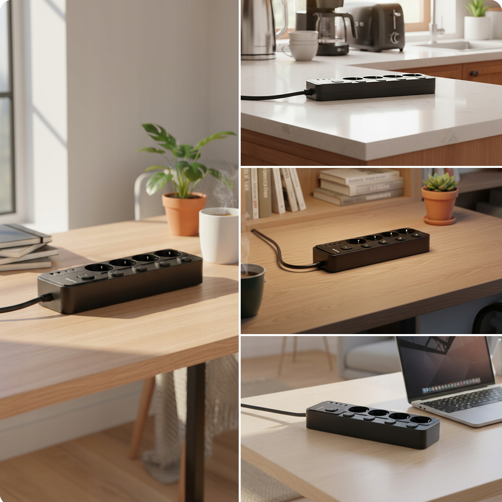 4 porty USB – Szybkie ładowanie mobilne dla wszystkich Twoich urządzeń