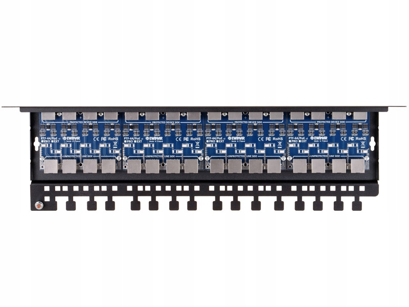 PTF-616R-ECO/PoE* – 16-kanałowe zabezpieczenie sieci LAN Gigabit Ethernet