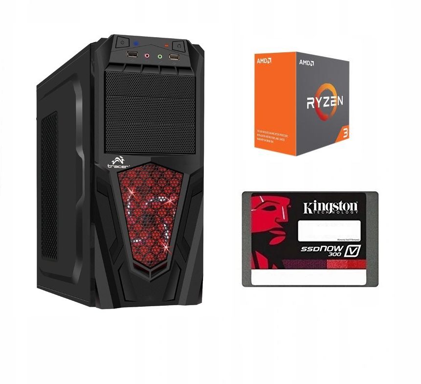 KOMPUTER DO GIER RYZEN 12RDZENI RADEON 8GB +SSD240