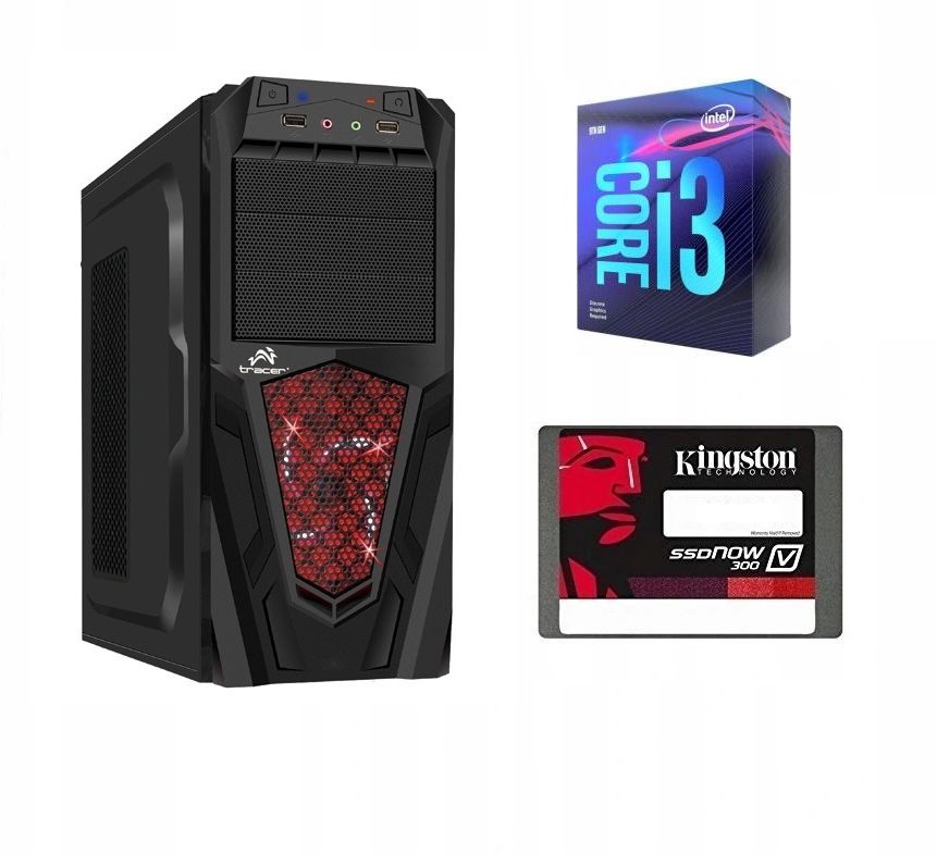 KOMPUTER DO GIER Core i3 10100 8GB GT1030 SSD+HDD