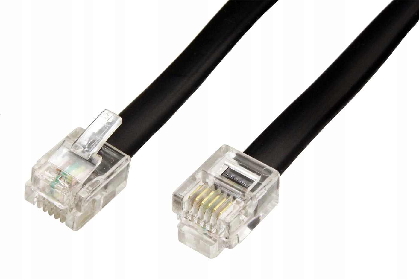 Modularny kabel RJ12 6P6C, czarny, 5m – Idealne rozwiązanie dla Twojej komunikacji
