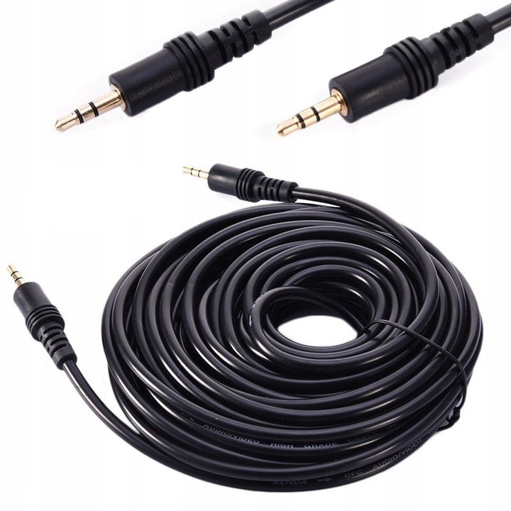 Kabel Jack 3.5mm - Jack 3.5mm 1.5m czarny (LB0025) – Idealne połączenie audio