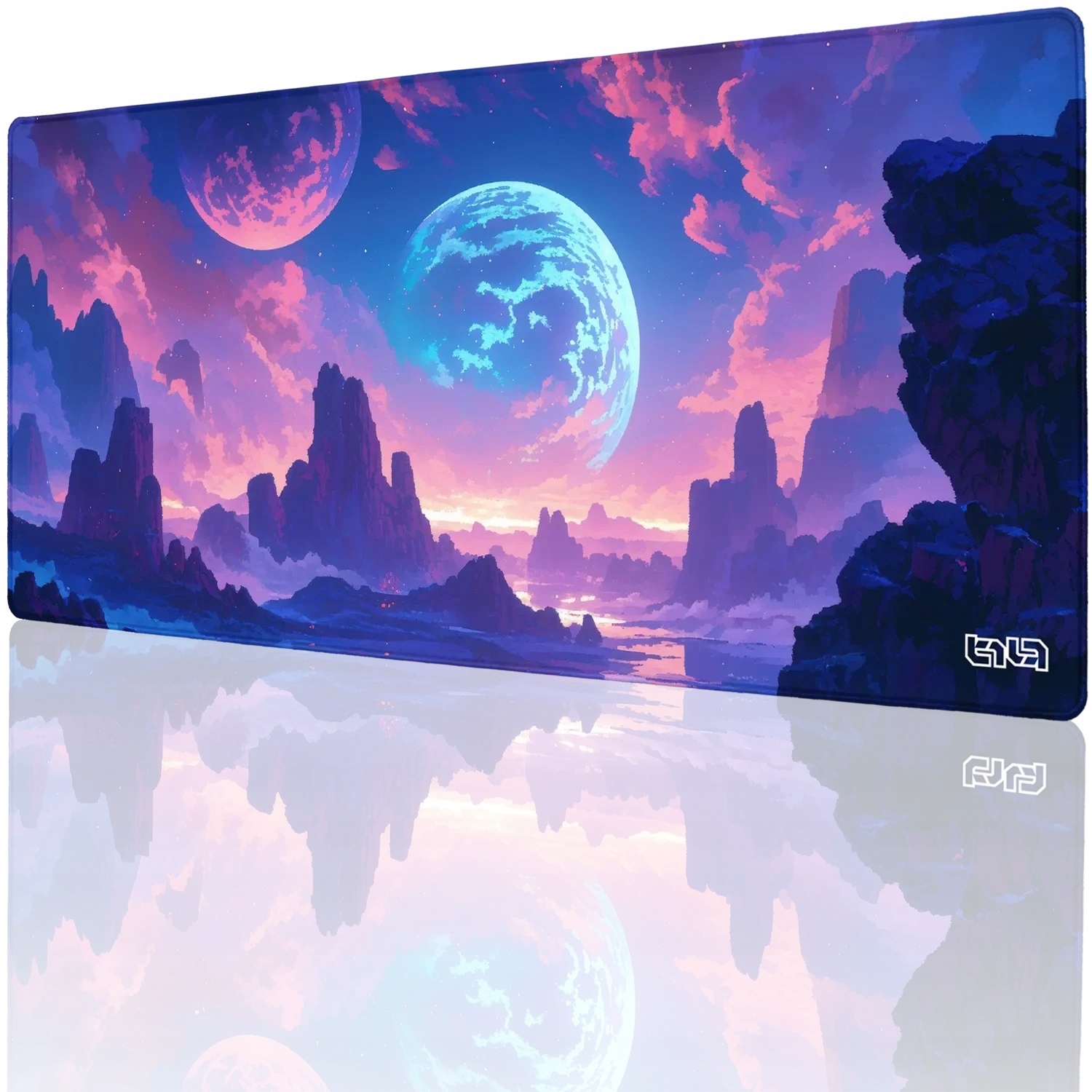 Podkładka pod mysz gamingowa Planeta Neonu 90x40 TILT – Wytrzymała XL XXL