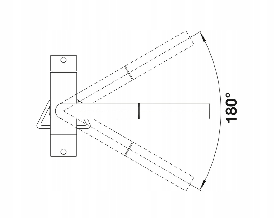 Obrotowy wylew o kącie 180° – Wygoda i elastyczność