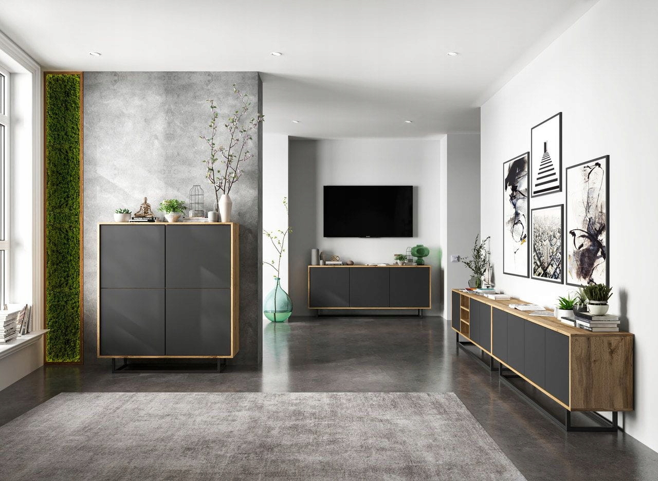 Komoda do salonu NORD – Stylowy dodatek do nowoczesnych wnętrz
