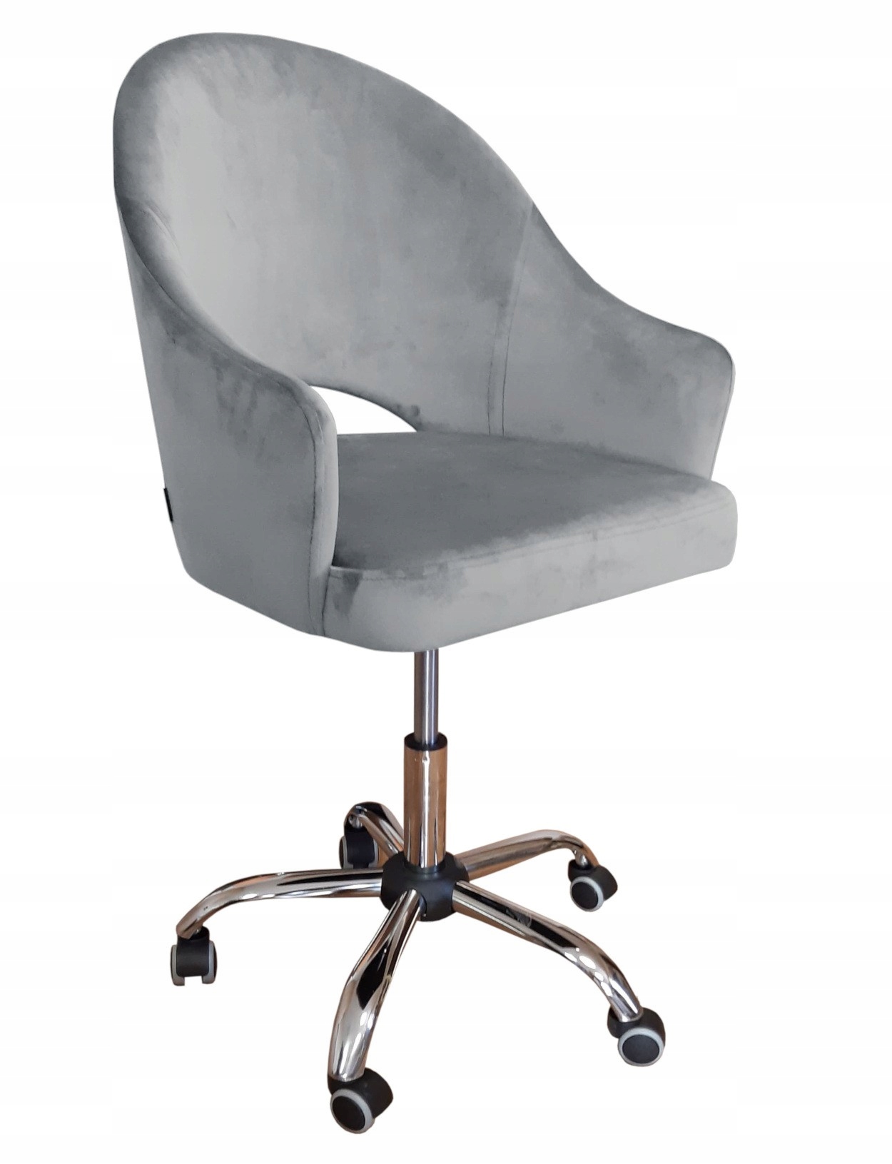 Fotel Velvet Szare – Elegancja i komfort w Twoim biurze