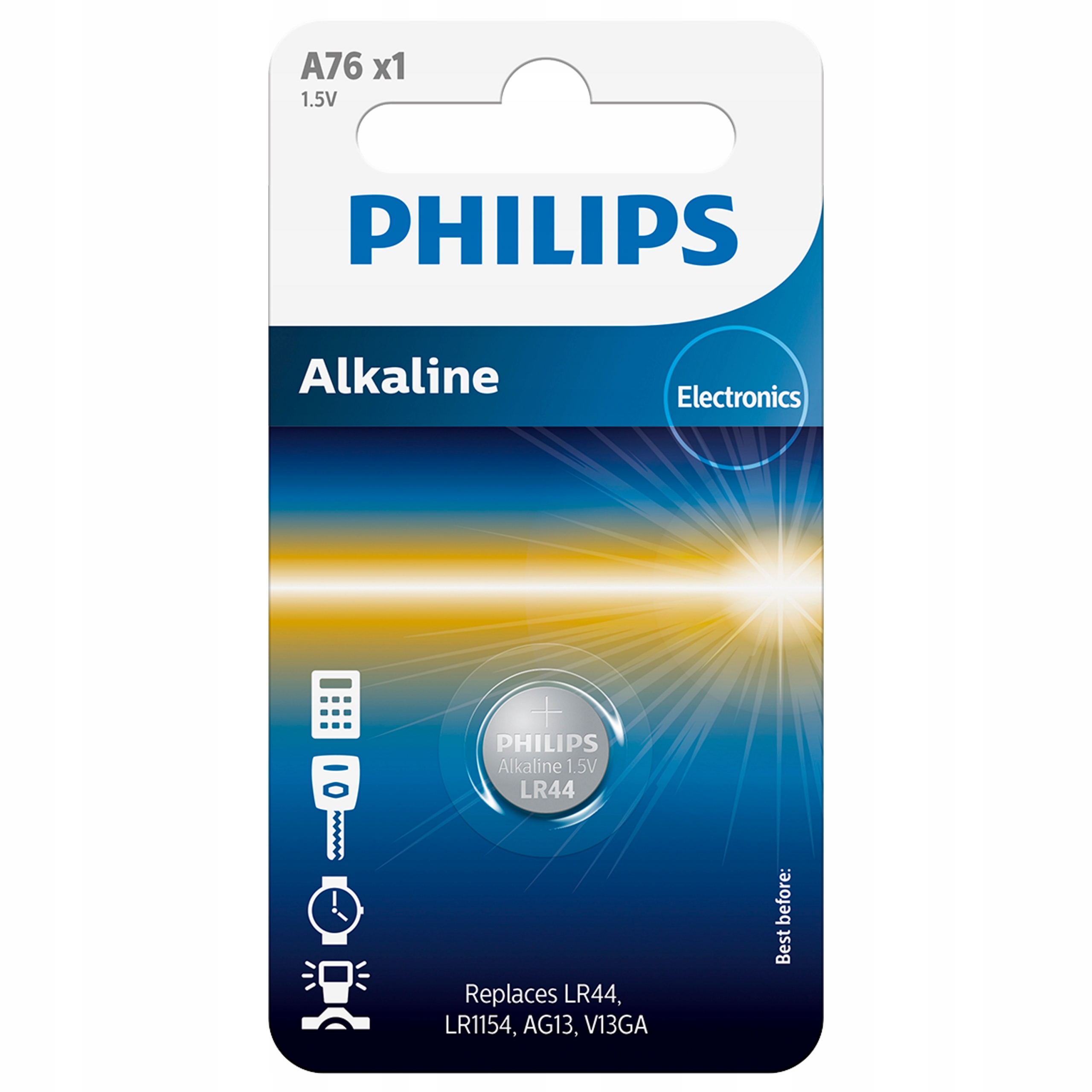 Bateria Alkaliczna 1.5V Philips LR44 / LR1154 – Niezawodne zasilanie dla Twoich urządzeń