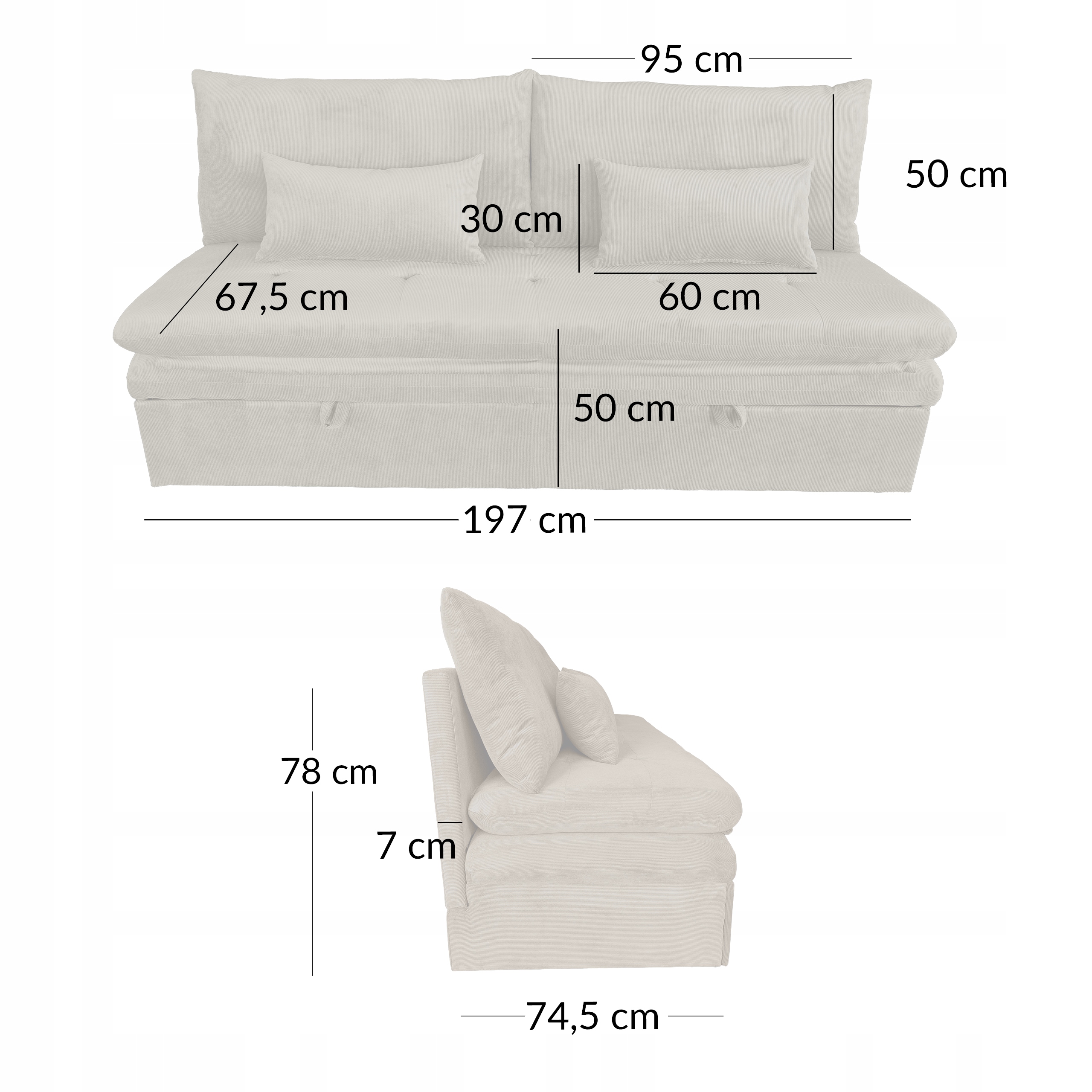 Wygodne oparcie i miękkie poduszki dla maksymalnego komfortu