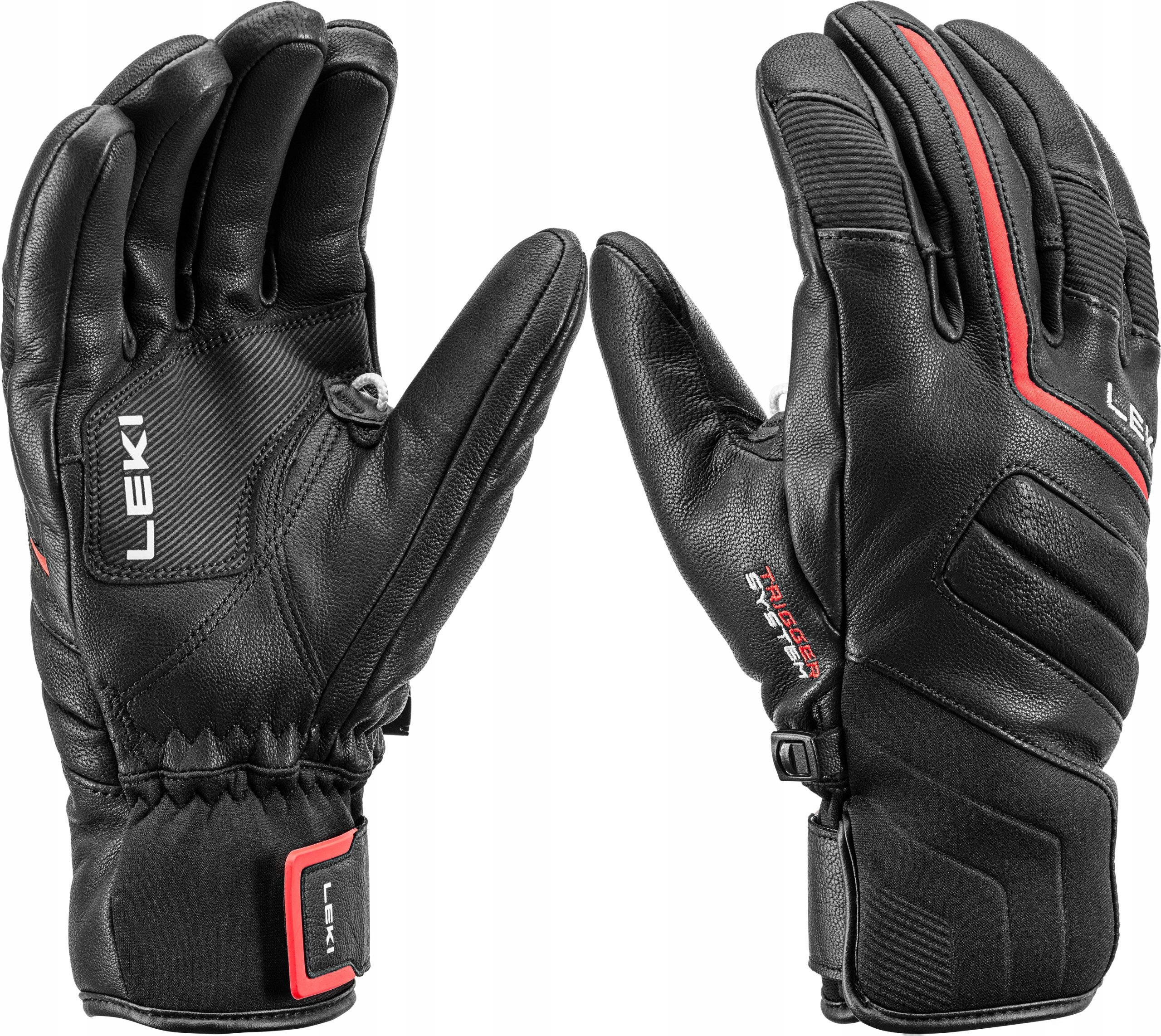 Rękawice narciarskie Leki Phoenix 3D black/red 9.5 – Komfort i styl na stoku