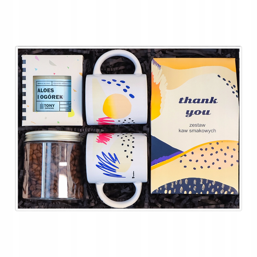 Kubek Thank You (2szt.) – Uroczy dodatek do kawy i herbaty