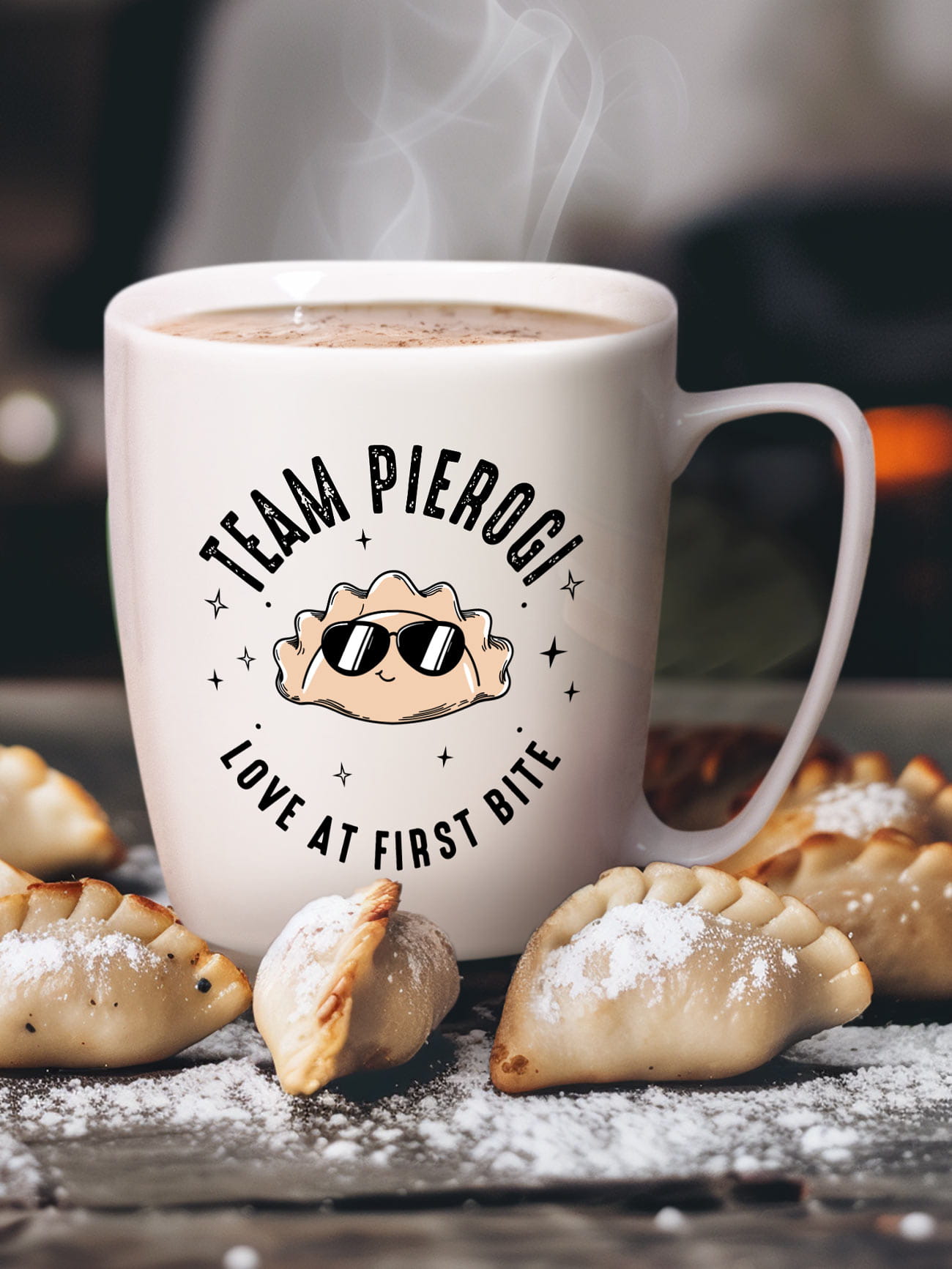 Kubek TEAM PIEROGI – Wyraź swoją miłość do polskiej kuchni
