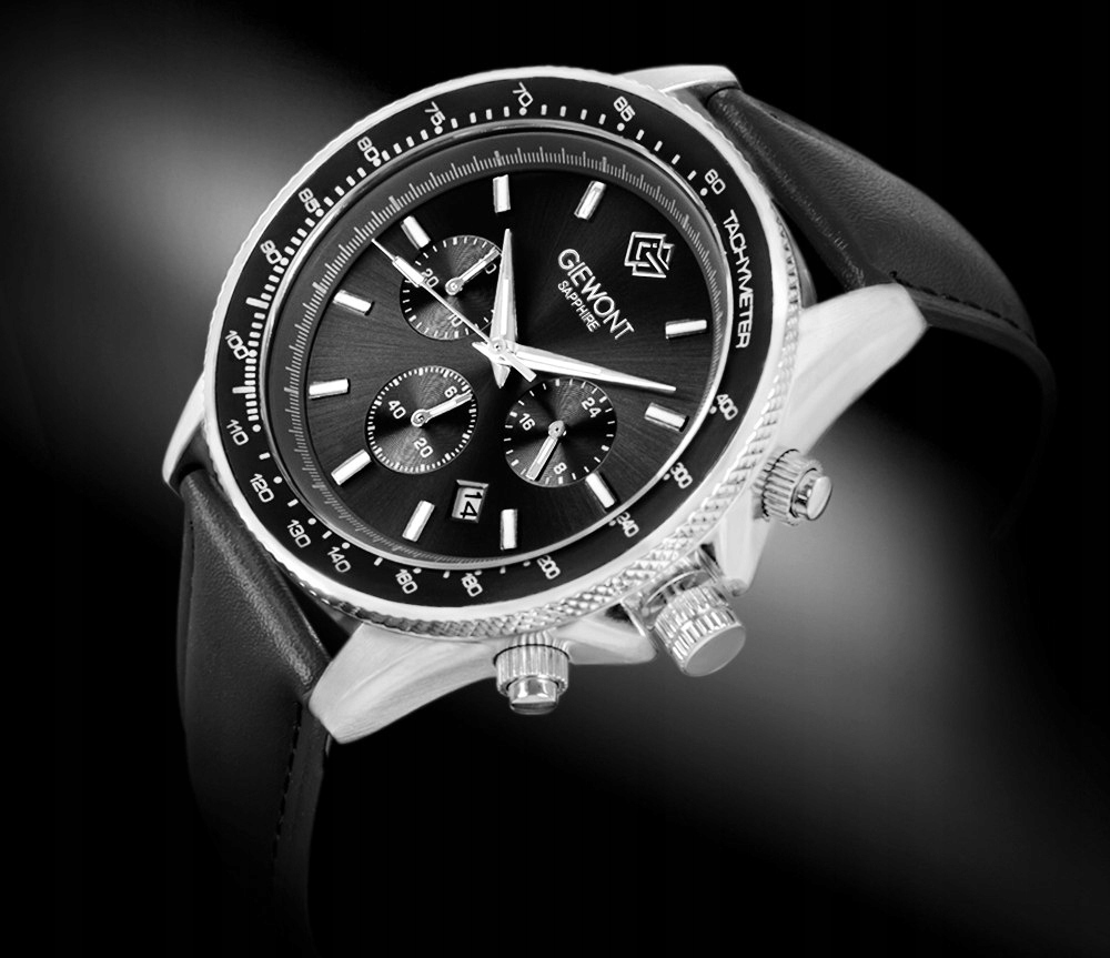 Dynamiczny design z subtarczami chronografu