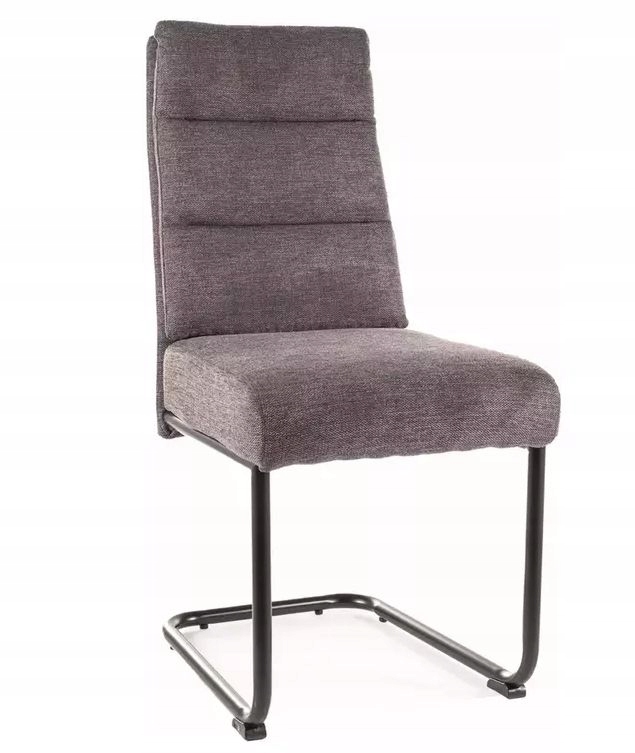 Krzesło na płozie BERRY Brego ciemno szare – Elegancja i nowoczesność w Twoim wnętrzu