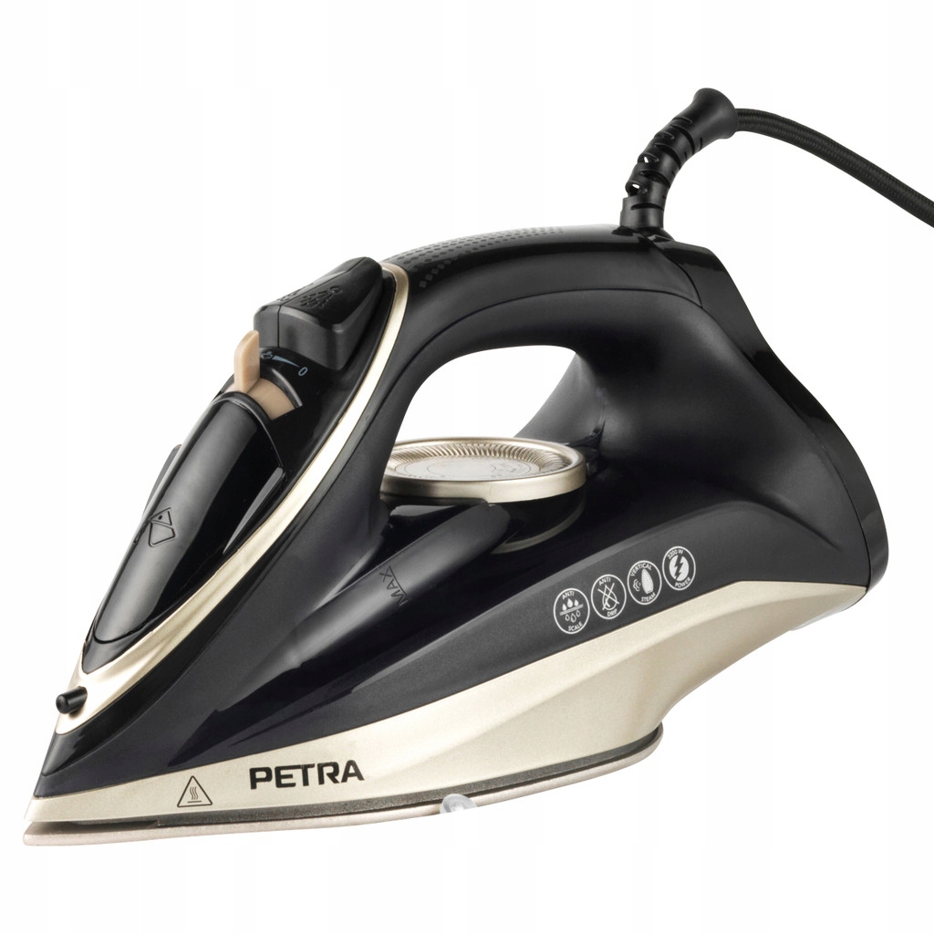 Żelazko parowe 2200 W PETRA – Efektywne prasowanie dla każdego
