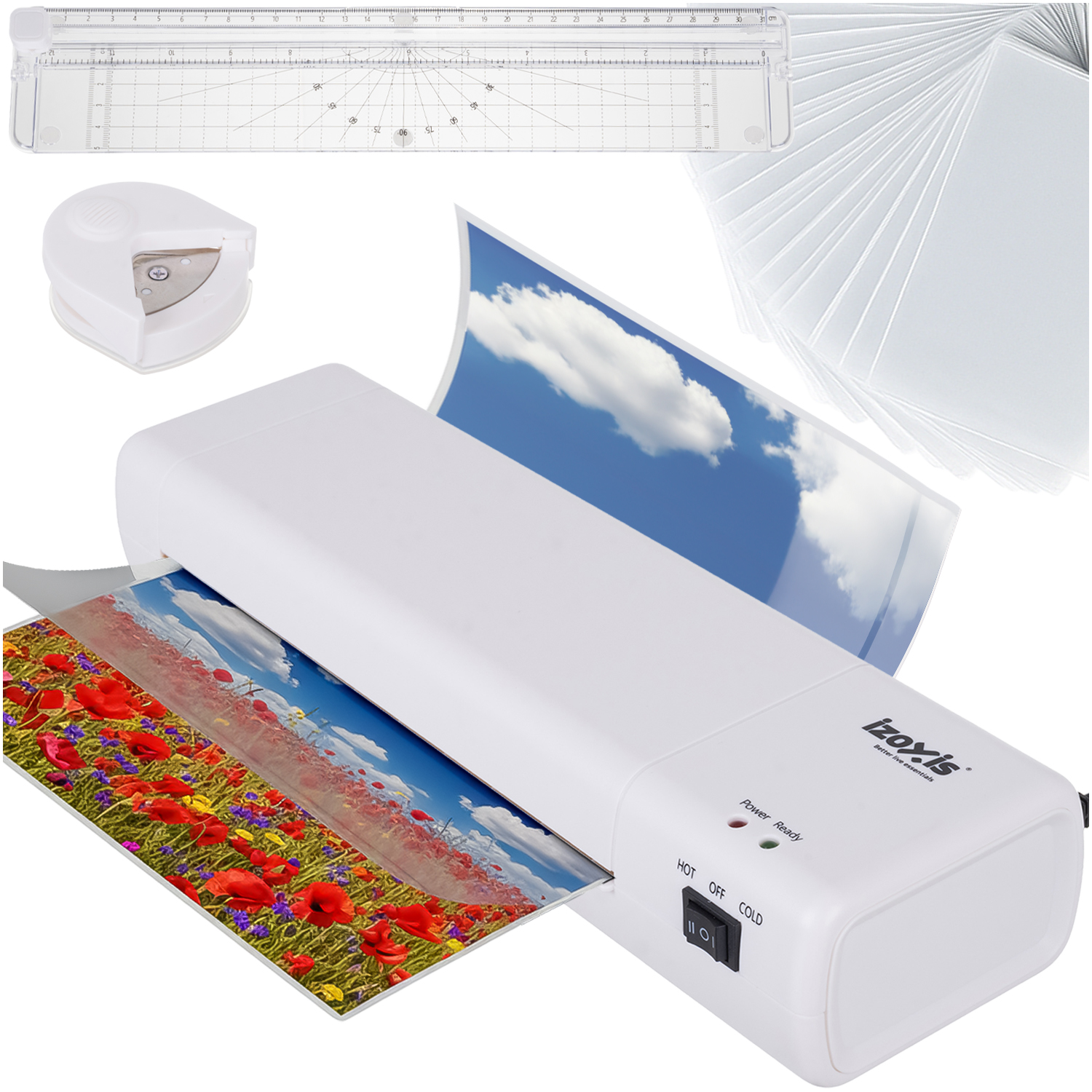 Laminator A4 Izoxis 25417 – Wszechstronny zestaw 4w1 do biura