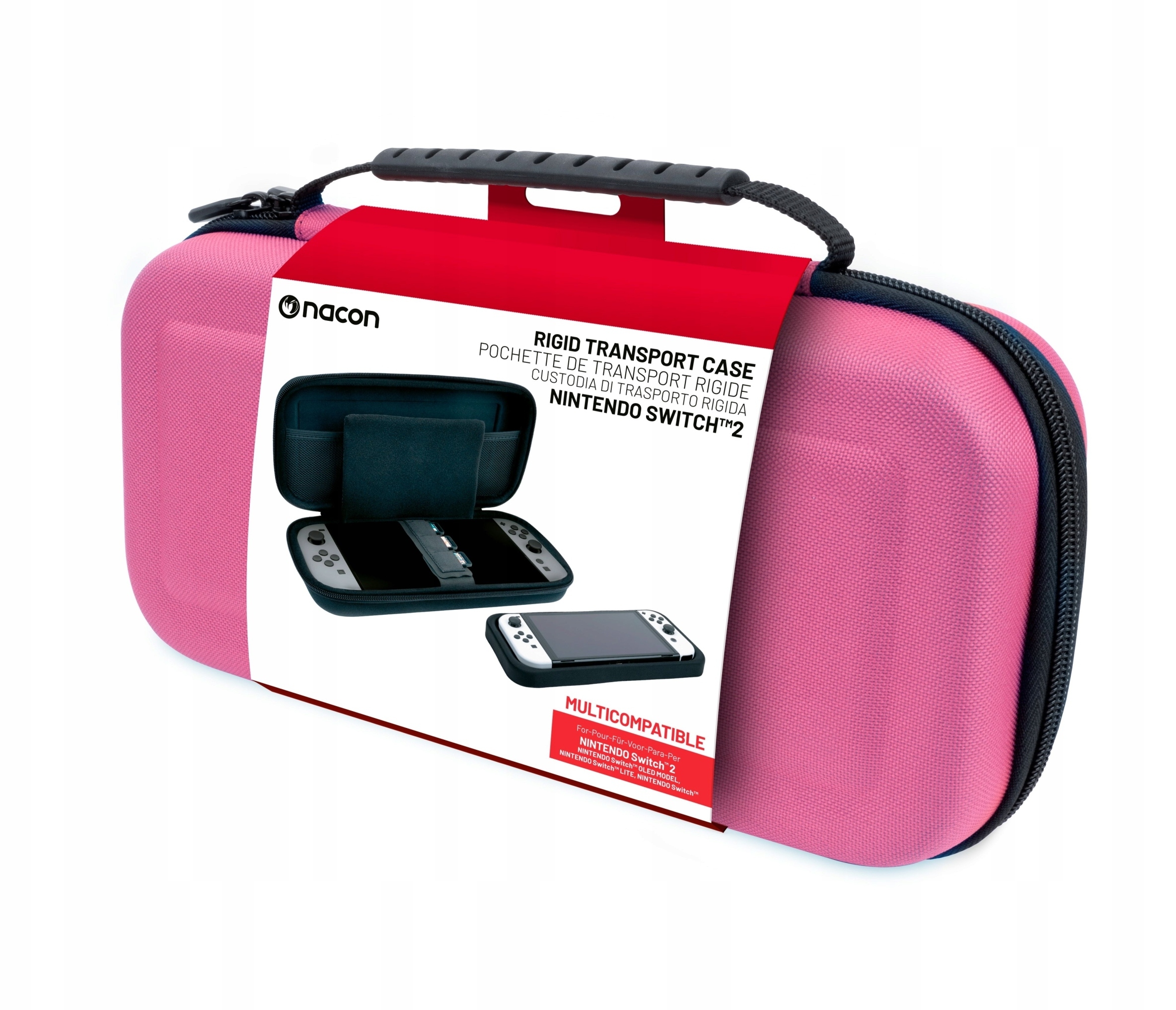 Solidna torba transportowa SWITCHNEWPOUCHLPINK – Bezpieczne przewożenie konsoli Nintendo Switch 2