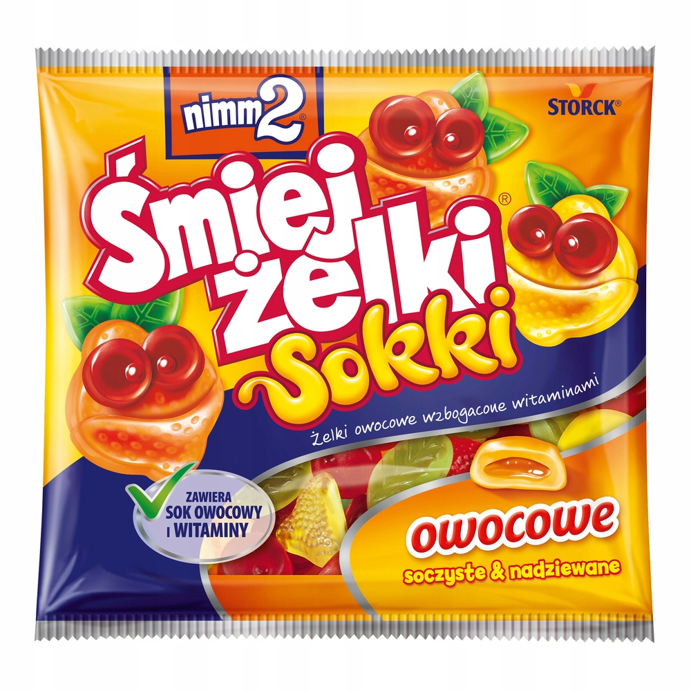 Śmiejżelki Sokki Żelki owocowe wzbogacone witaminami 90 g – Pyszna przyjemność dla całej rodziny
