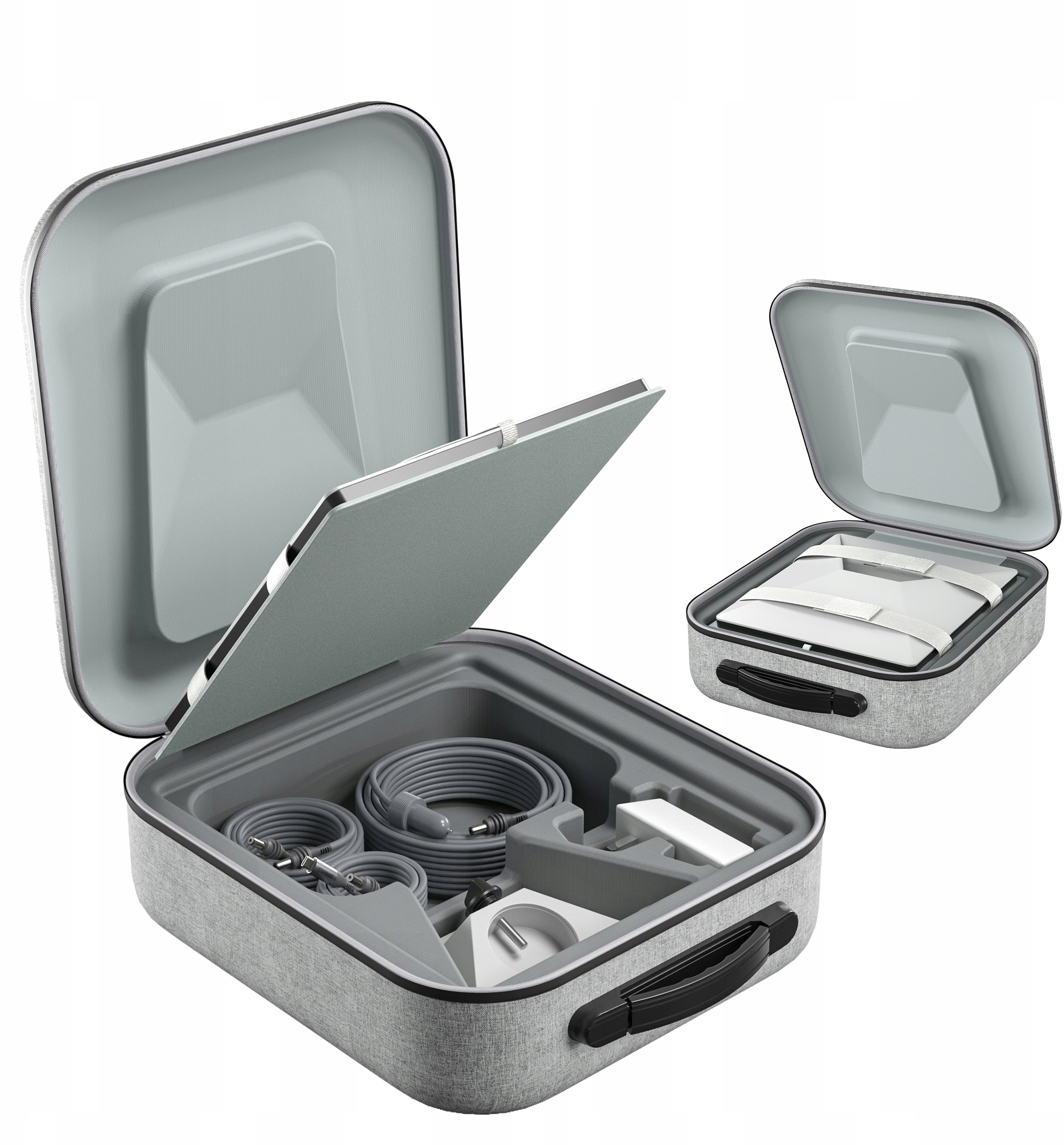 Uprawnione przegrody na akcesoria – Uporządkowane miejsce na kable i zasilacz