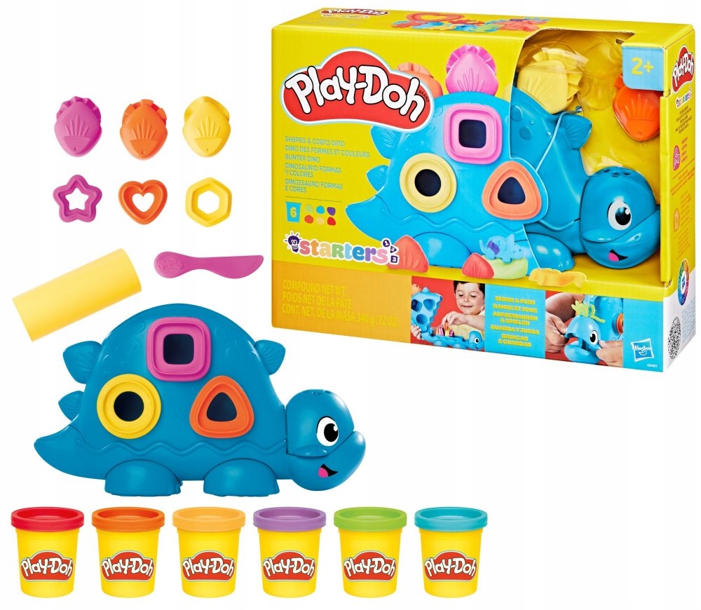 Play-Doh Shapes & Colors Dino Starter Set – Kreatywna zabawa z dinozaurami