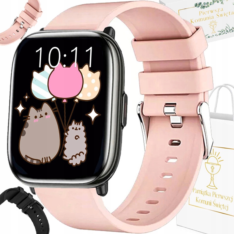 Zegarek na Komunię SMARTWATCH Rubicon RNCF31 pink/black – Idealny prezent na wyjątkowe chwile